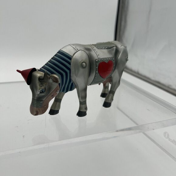 2002 Cow Parade Wizard of Oz Tin Man Cow No. 7242 w/ Box - Picture 8 of 14